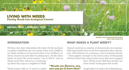 Weeds Fact Sheet